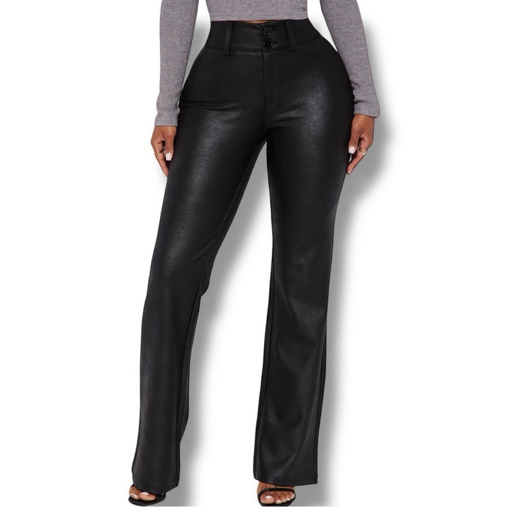 NWT Fashion Nova Black Tammy Trouser Pants XL